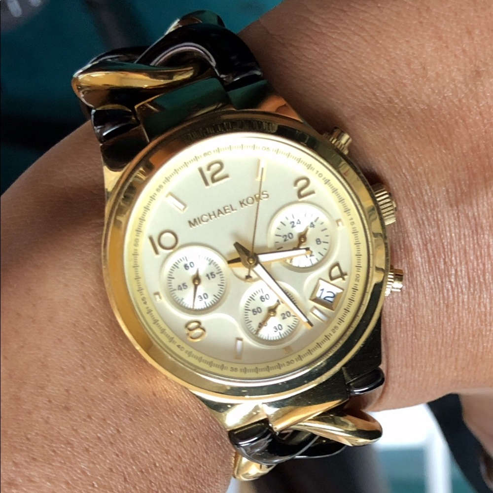 Two-Tone Runway Twist Women's Watch